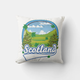 Scotland Travel logo Cushion