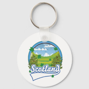 Scotland Travel logo Key Ring