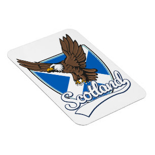 Scotland travel logo magnet
