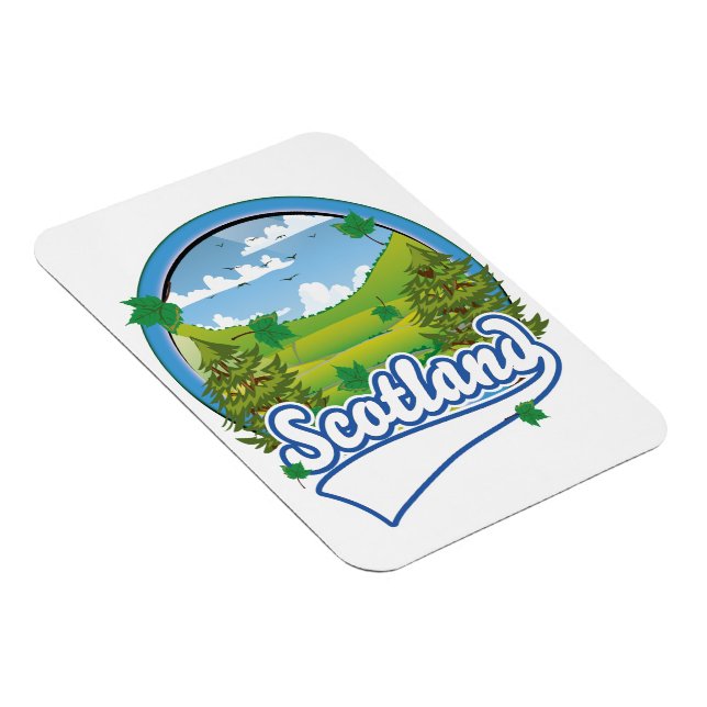 Scotland Travel logo Magnet (Right Side)
