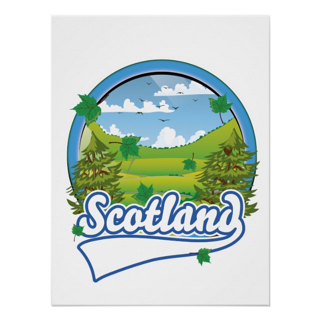 Scotland Travel logo Poster (Front)