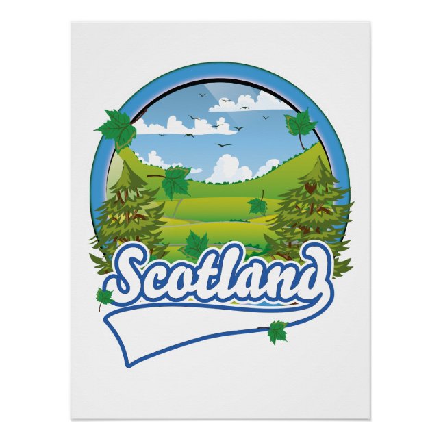 Scotland Travel logo Poster (Front)