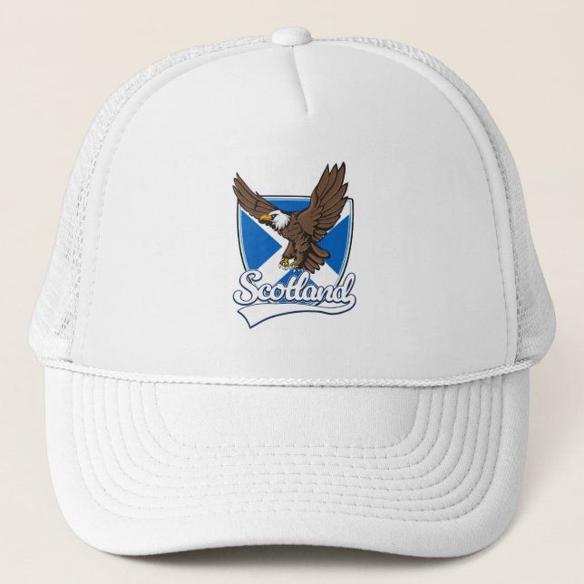 Scotland travel logo trucker hat (Front)