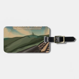Scotland Travel Poster Luggage Tag