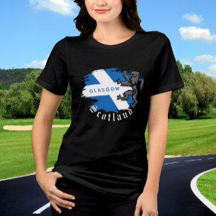 Scotland Tshirt, Glasgow, fashion, Scottish Flag Tri-Blend Shirt