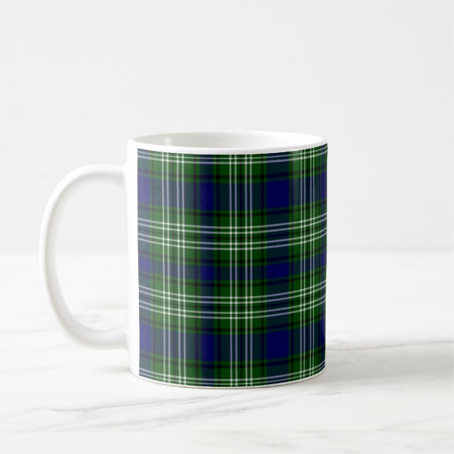 Scotland Tweedside District Tartan Coffee Mug (Left)