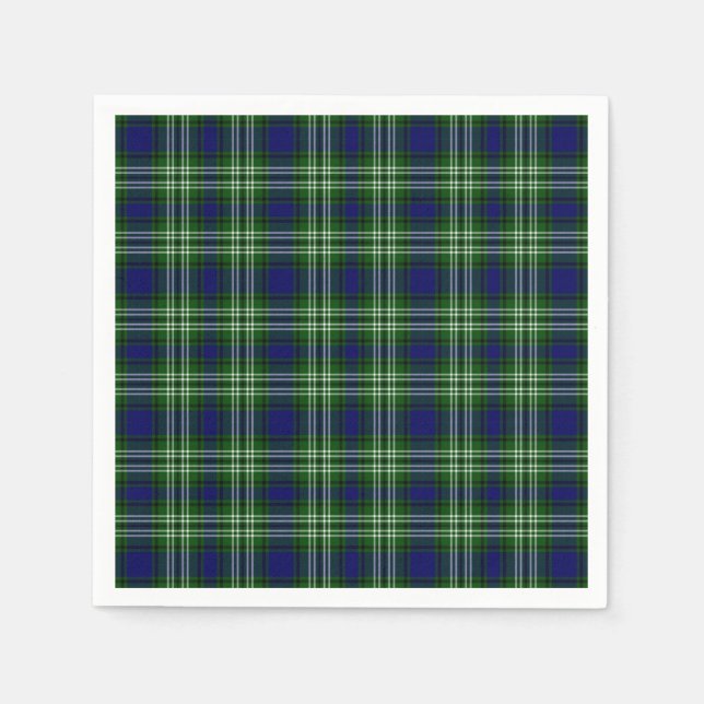 Scotland Tweedside District Tartan Napkin (Front)