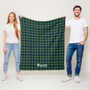 Scotland Tweedside District Tartan Personalised Fleece Blanket