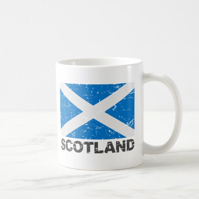 Scotland Vintage Flag Coffee Mug (Right)