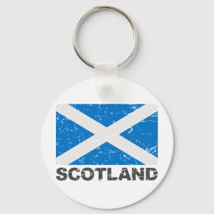 Scotland Vintage Flag Key Ring
