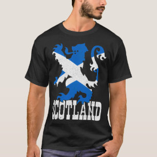Scotland Vintage Lion Scottish Flag Pride Gift UK  T-Shirt