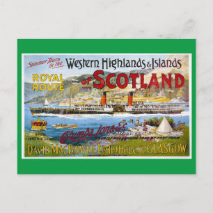 Scotland, Western Highlands, Glasgow Postcard