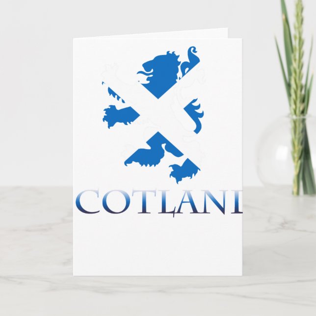 SCOTLAND with lion  rampant Card (Front)