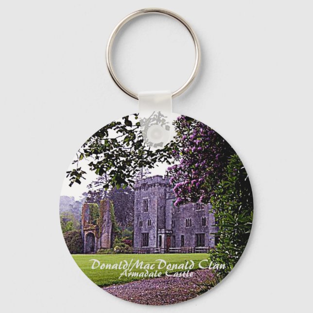 Scotland's Armadale Castle Donald-MacDonald Clan Key Ring (Back)
