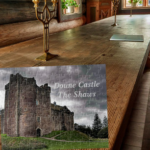 Scotland's Doune Castle Shaw Clan Family Jigsaw Puzzle