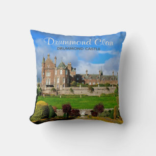 Scotland's Drummond Clan Castle Photo Throw Pillow