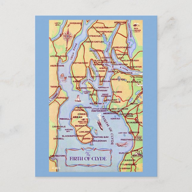 Scotland's Firth of Clyde Postcard (Front)