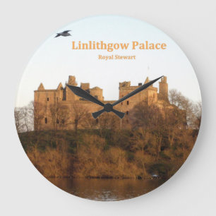 Scotland's Linlithgow Palace Royal Stuart Stewart Large Clock