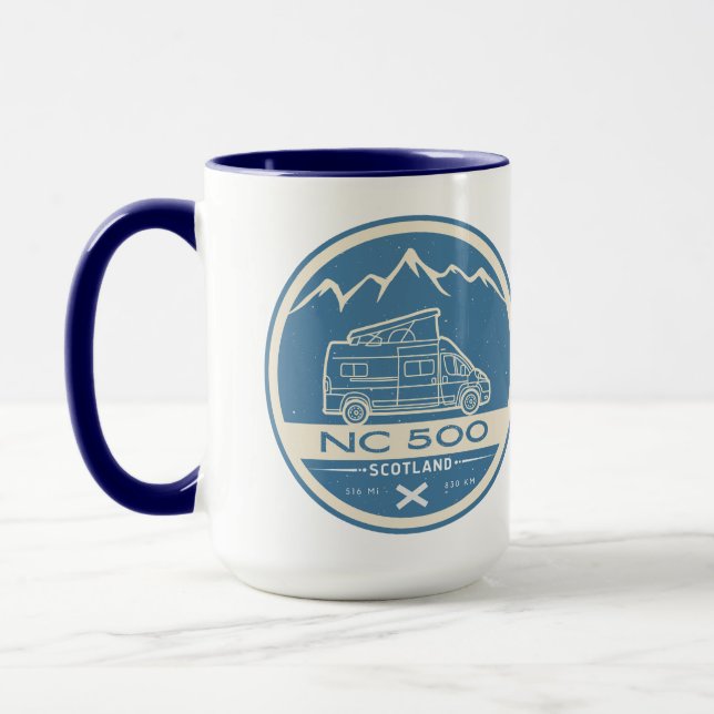 Scotland's North Coast 500, scenic route highlands Mug (Left)