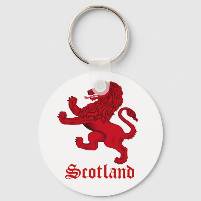 Scotland's Rampant lion Key Ring (Front)