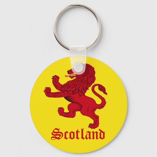 Scotland's Rampant lion Key Ring (Front)