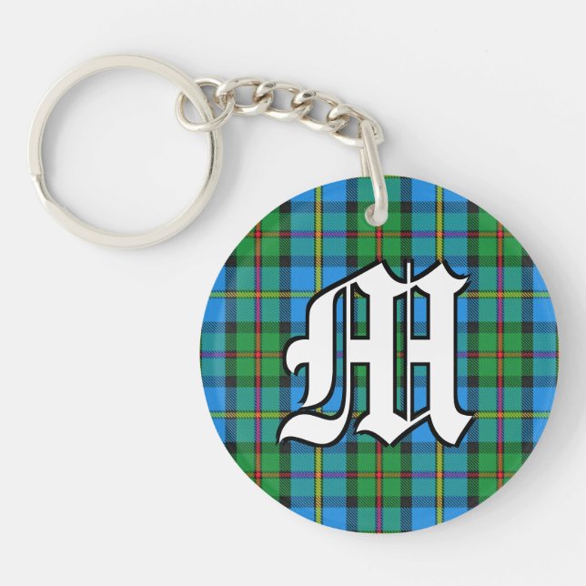 Scots Clan MacLeod of Harris Tartan Plaid Key Ring (Front)