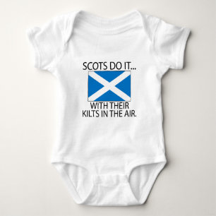 Scots Do It... With Their Kilts In The Air Baby Bodysuit