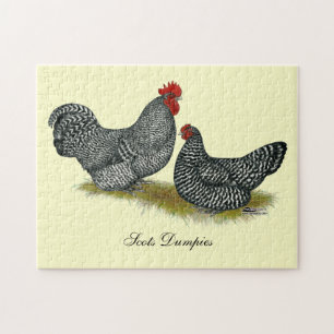 Scots Dumpy Chickens Jigsaw Puzzle