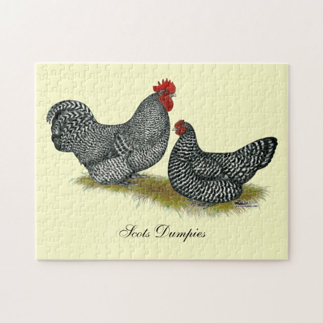 Scots Dumpy Chickens Jigsaw Puzzle (Horizontal)