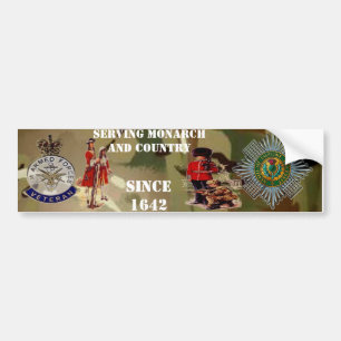 Scots Guards Veteran Bumper Sticker. Sticker