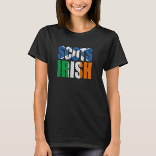 Scots Irish Flag Scotland Ireland Vintage Scottish T-Shirt