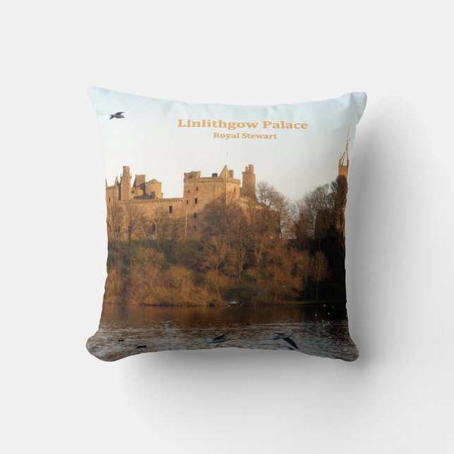 Scots Linlithgow Palace Royal Stuart Stewart Clan Cushion (Front)
