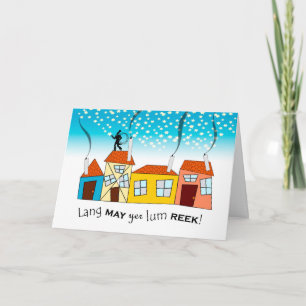 Scots New Year, Lang May Yer Lum Reek, Prosperity Holiday Card