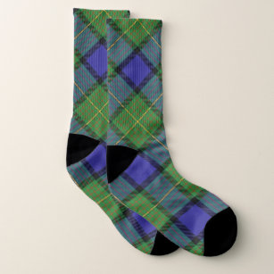 Scots Style Clan Muir Tartan Plaid Socks