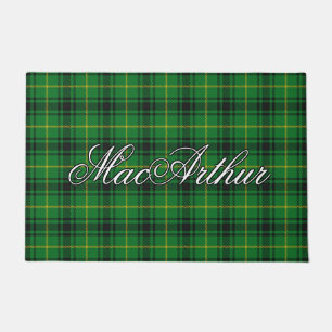 Scots Vista Clan Arthur MacArthur Tartan Plaid Doormat
