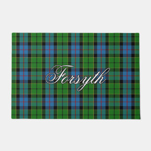 Scots Vista Clan Forsyth Tartan Plaid Doormat
