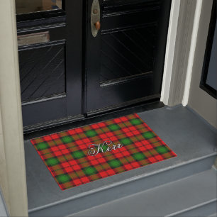 Scots Vista Clan Kerr Tartan Plaid Doormat