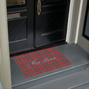 Scots Vista Clan MacBean MacBain Tartan Plaid Doormat