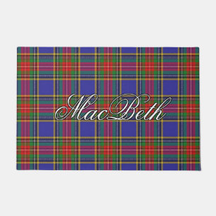 Scots Vista Clan MacBeth Tartan Plaid Doormat