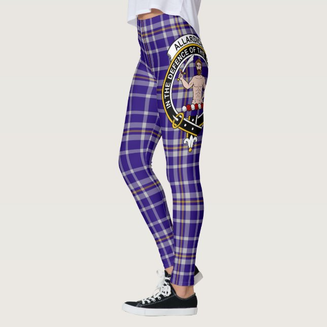 Scotstee Clan Allardice Crest Tartan Women Legging (Left)