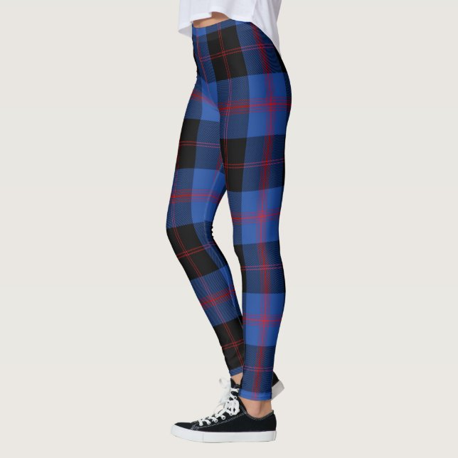 Scotstee Clan Angus Modern Tartan Women Leggings (Left)