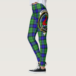 Scotstee Clan Armstrong Hunting Crest Tartan Women Leggings