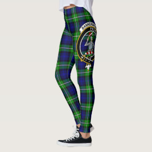 Scotstee Clan Bannerman Crest Tartan Women Legging