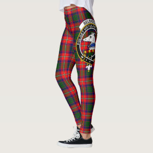 Scotstee Clan Belshes Crest Tartan Women Leggings