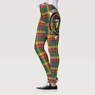 Scotstee Clan Buchanan Crest Tartan Women Leggings