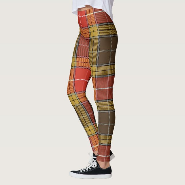 Scotstee Clan Buchanan Old Set Weathered Tartan Wo Leggings (Left)