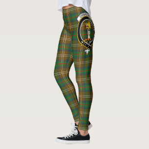 Scotstee Clan Chisholm Hunting Crest Tartan Women  Leggings