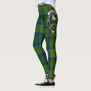 Scotstee Clan Cranstoun Hunting Crest Tartan Women Leggings