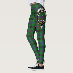 Scotstee Clan Davidson Modern Crest Tartan Women Leggings