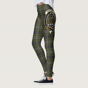Scotstee Clan Davidson Tulloch Dress Crest Tartan  Leggings